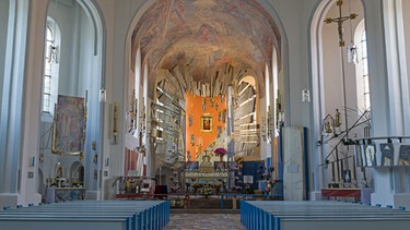 Marien-Wallfahrtskirche "Zu unserer lieben Frau" auf dem Kreuzberg in Schwandorf | Bild: Thomas Kniess