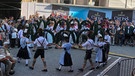 Die Tanzgruppe des Trachtenvereins Hammerau-Ainrging | Bild: BR/Evi Strehl