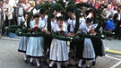 Die Tanzgruppe des Trachtenvereins Hammerau-Ainrging | Bild: BR/Evi Strehl
