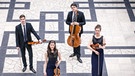 Aris Quartett (Anna Katharina Wildermuth, Caspar Vinzens, Noémi Zipperling, Lukas Sieber) | Bild: © Simona Bednarek