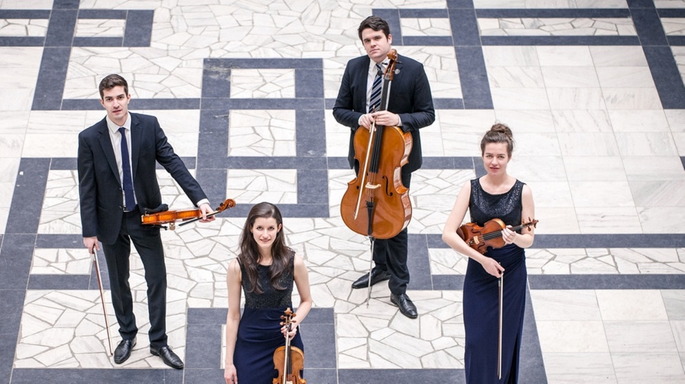 Aris Quartett (Anna Katharina Wildermuth, Caspar Vinzens, Noémi Zipperling, Lukas Sieber) | Bild: © Simona Bednarek