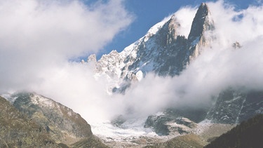 Unbeständiges Wetter am Mont Blanc | Bild: picture-alliance/dpa