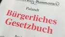 BGB, Bürgerliches Gesetzbuch von Palandt mit Beck'sche Kurz Kommentare | Bild: picture alliance / Eibner-Pressefoto | Fleig / Eibner-Pressefoto