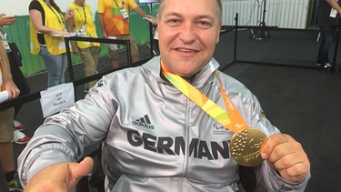 Daniel Scheil, Goldmedaillengewinner im Kugelstoßen | Bild: BR/Ullie Nikola