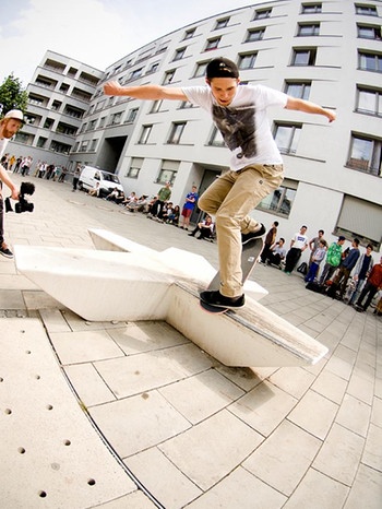 Skateboarder Fabian Lang | Bild:  Leo Preisinger