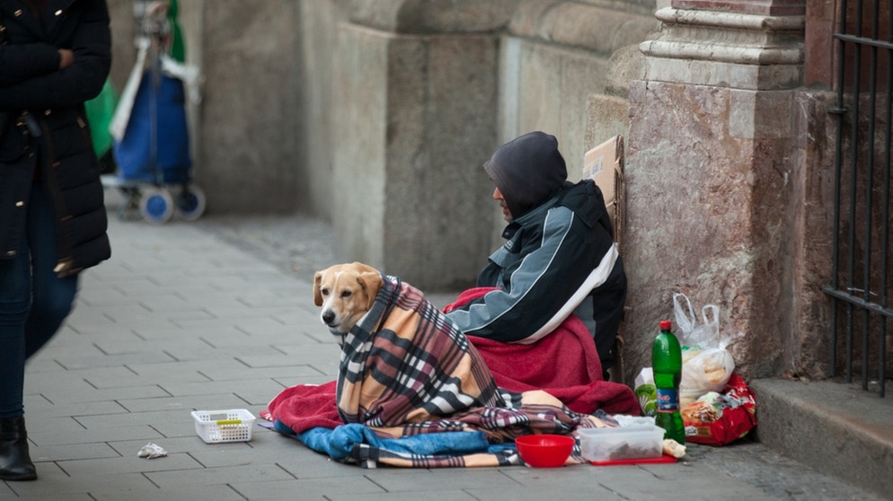 Obdachloser in München | Bild: BR