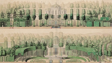 Friedrich August Krubsacius, Entwurf für einen unbekannten Garten, 1760  | Bild:  SLUB Dresden / Deutsche Fotothek, Deutschland