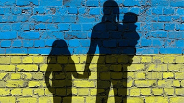 Kriegsflüchtlinge aus der Ukraine | Bild: picture alliance / Zoonar | DesignIt