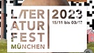 Plakat "Literaturfest München 2023" | Bild: Büro Alba