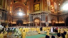 Russisch-orthodoxe Weihnachtsmesse in Moskau | Bild: picture-alliance/dpa