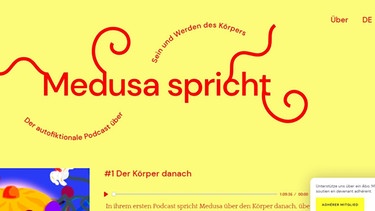 Der Podcast "Medusa spricht" ist ein erfolgreiches Start up | Bild: Medusa spricht - Screenshot BR