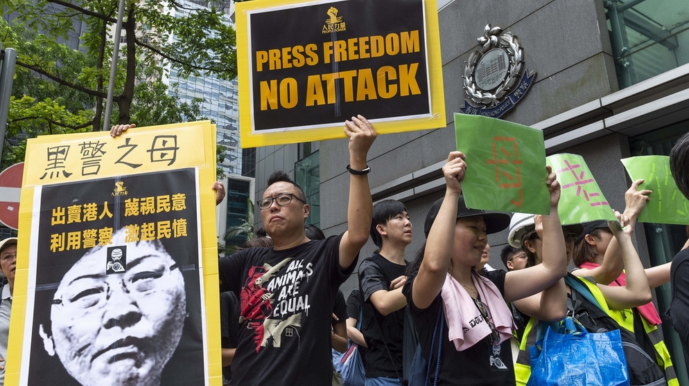 Demonstration für Pressefreiheit in Hongkong im Sommer 2019 | Bild: picture alliance/ZUMA Press