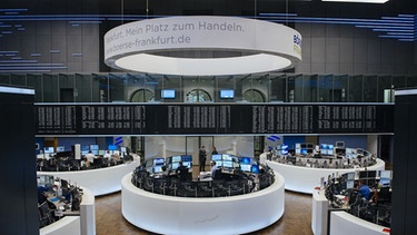 Blick in die Frankfurter Börse | Bild: BR