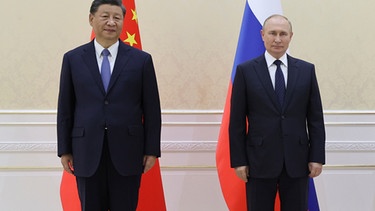 Russlands Präsident Putin und Chinas Staatspräsident Xi Jinping  | Bild: picture-alliance/dpa