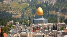 Blick auf den heiligen Berg in Jerusalem mit der goldenen Kuppel des Felsendoms | Bild: BR