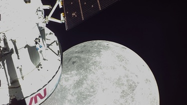 Aufnahme vom Mond aus dem All | Bild: picture-alliance/dpa