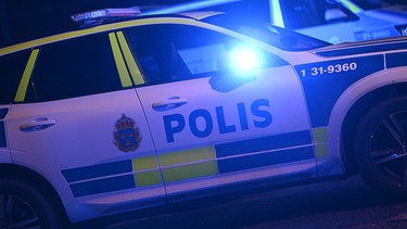 Schwedisches Polizeiauto im Einsatz | Bild: picture-alliance/dpa
