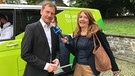 Michael Kretschmer (CDU), Ministerpräsident von Sachsen im Interview mit BR-Redakteurin Susanne Betz | Bild: BR/Susanne Betz