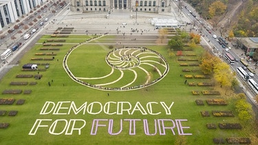 Mehr Demokratie e.V. Bayern / Aktion in Berlin | Bild: Mehr Demokratie/Clemens Wronski