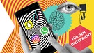 Handy mit Social-Media-Icons mit Auge und Gehirn | Bild: Montage: BR