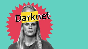 Svenja Kellershohn mit Schriftzug "Darknet"  | Bild: BR