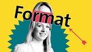 Johann Hoffmeier mit Schriftzug "Format" | Bild: BR