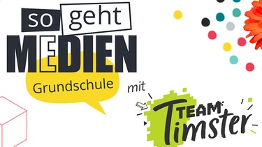 Logo so geht MEDIEN Grundschule mit Team Timster | Bild: BR/KiKA