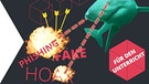 Unterrichtsmaterial zum Thema: Bekämpfen von Fakes im Internet - Hai mit Laseraugen zielt auf die Wörter Fake, Phishing, Hoax | Bild: colourbox.com; Montage: BR