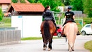 Zwei Reiterinnen durchqueren Altenau auf dem Pferd | Bild: BR / Max Hofstetter