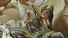 Apollo feiert mit einem Glas schäumenden Bieres, Fresko Schloss Alteglofsheim. (Foto 1944/45, Zentralinstitut für Kunstgeschichte, Farbdiaarchiv) | Bild: Haus der Bayerischen Geschichte/ Foto: Ewald Hoinkis