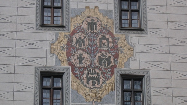 Münchner Stadtwappen am Alten Rathaus | Bild: BR / Ernst Eisenbichler