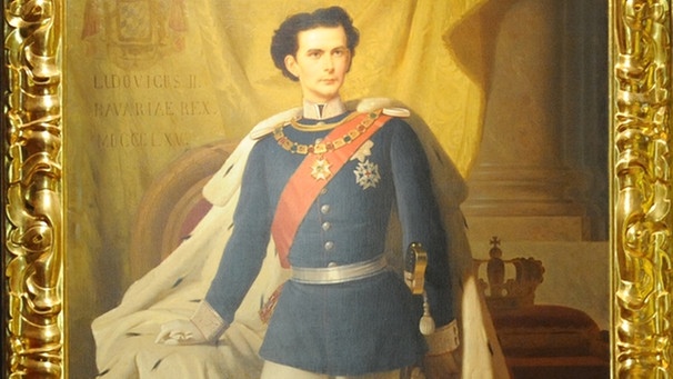 Das Gemälde zeigt den bayerischen Monarchen Ludwig II. | Bild: picture-alliance/dpa