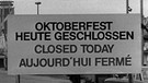 Oktoberfest während der Trauerfeierlichkeiten 1980 für 24 Stunden unterbrochen | Bild: picture-alliance/dpa