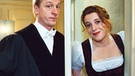 Luise Kinseher mit "Staatsanwalt" Norbert Mahler in der Serie "Café Meineid" | Bild: BR/Foto Sessner