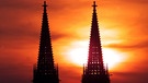 Regensburger Dom vor Sonnenuntergang | Bild: picture-alliance/dpa