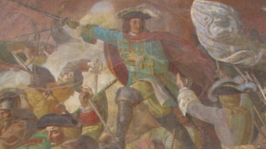 Fresko "Kurfürst Max Emanuel erstürmt Belgrad 1688" von Peter von Cornelius (1783-1867) in den Hofgarten-Arkadengängen | Bild: BR