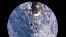 Blick aus der ISS Richtung Erde | Bild: picture-alliance/dpa