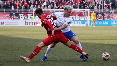 Spielszene Würzburg - Rostock aus der Saison 2018/19 | Bild: picture-alliance/dpa