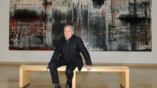 Gerhard Richter 2009 im Haus der Kunst | Bild: picture-alliance/dpa