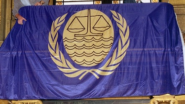 Flagge des Seegerichtshofs | Bild: picture-alliance/dpa
