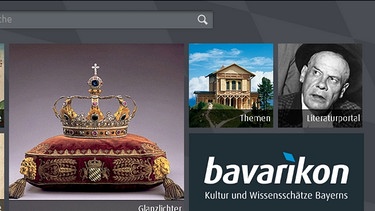 Screenshot der Startseite von Bavarikon | Bild: BR
