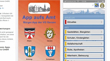 Screenshot von der App VG Gerzen | Bild: BR