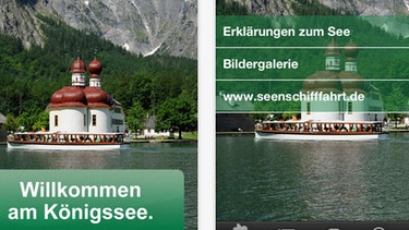 Screenshot von der Königssee-App | Bild: BR