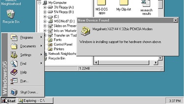 Screenshot Windows 95 | Bild: Microsoft