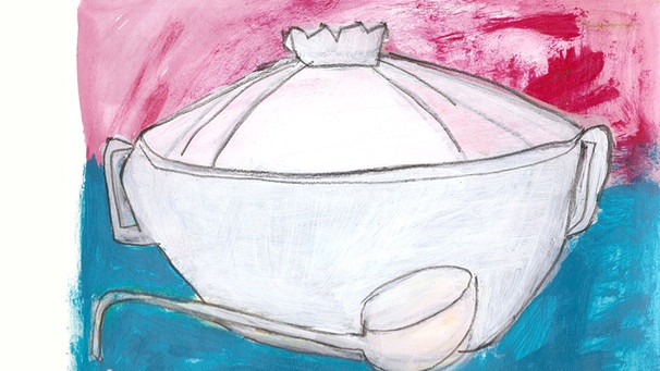 Illustration: Suppenschüssel mit Suppenkelle | Bild: BR