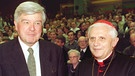Hans Maier mit Kardinal Josef Ratzinger | Bild: dpa/claus felix