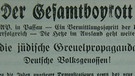 Judenhetze in der "Niederbayerischen Rundschau" vom 11. 12. 1931 | Bild: Stadtarchiv Passau