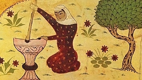 Darstellung Rabias in einer persischen Miniatur | Bild: unbekannter Autor, via Wikimedia Commons