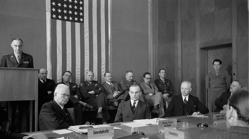 Tagung der US-Militärregierung mit dem Länderrat 1947 | Bild: picture-alliance/dpa