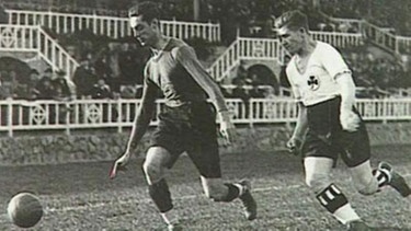Fürth und der FC Barcelona trennen sich in den 1920er-Jahren 3:3 - drei Tage zuvor gewinnt die SpVgg allerdings mit 1:0 gegen die Katalanen. | Bild: Archiv SpVgg Greuther Fürth